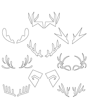Abstract Antlers Patterns