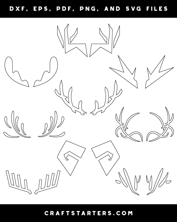 Abstract Antlers Patterns
