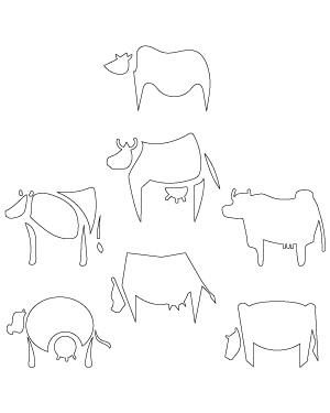 Abstract Cow Patterns