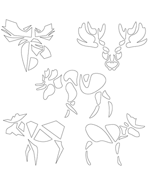 Abstract Moose Patterns