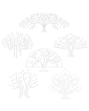 Abstract Oak Tree Patterns