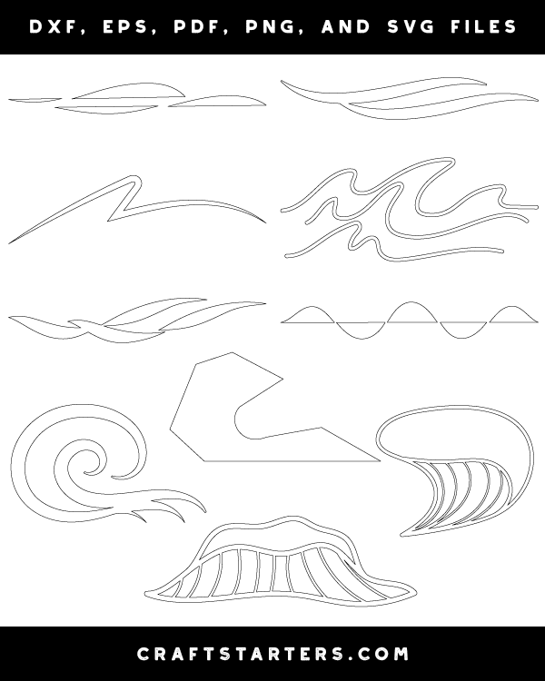 Abstract Ocean Wave Patterns