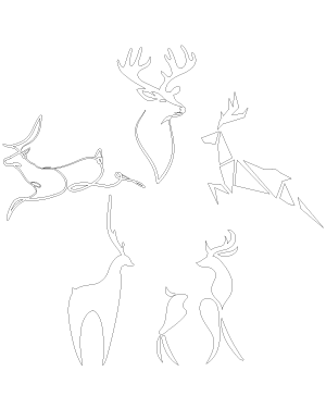 Abstract Reindeer Patterns