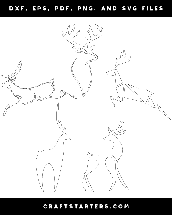 Abstract Reindeer Patterns