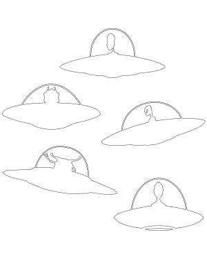 Alien In UFO Patterns