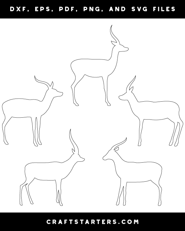 Antelope Side View Patterns