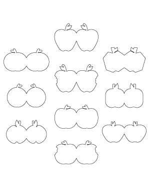 Apple Shaped Card Patterns