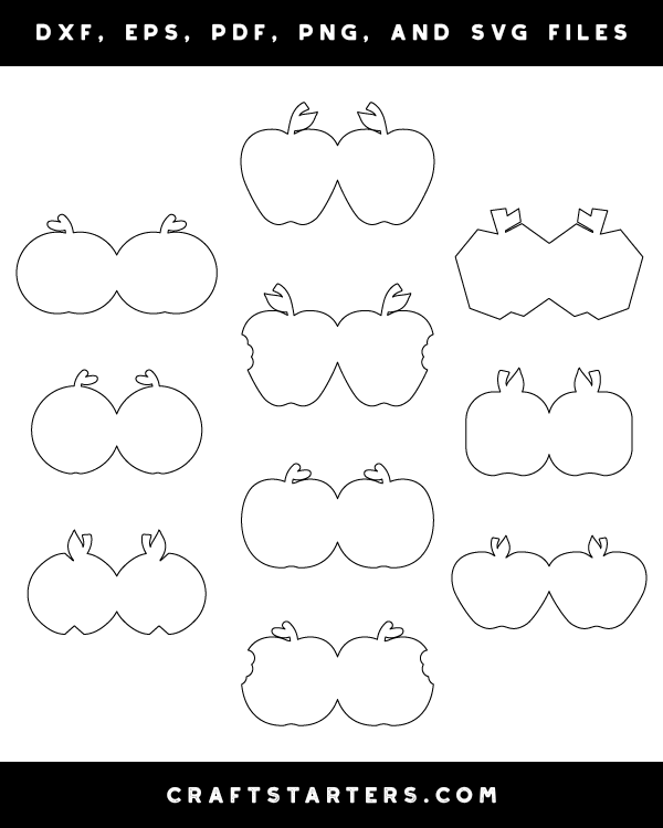 Apple-Shaped Card Patterns