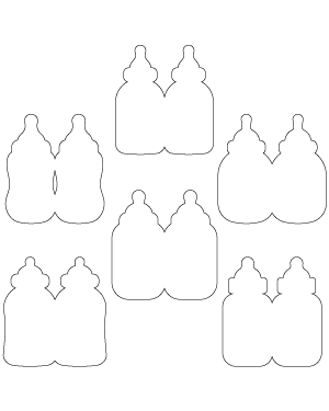 Baby Bottle-Shaped Card Patterns