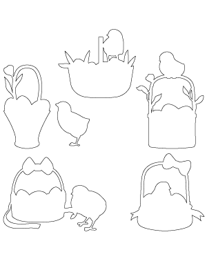 Baby Chick and Easter Basket Patterns