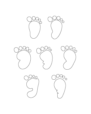 Baby Footprint Patterns