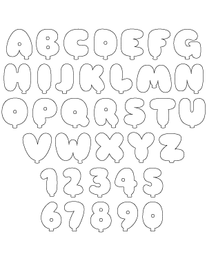 Balloon Alphabet Patterns