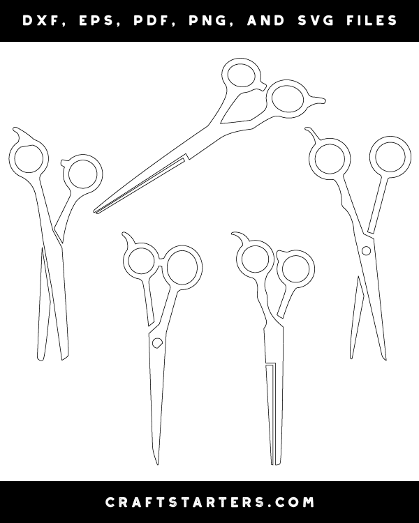 Barber Scissors Patterns