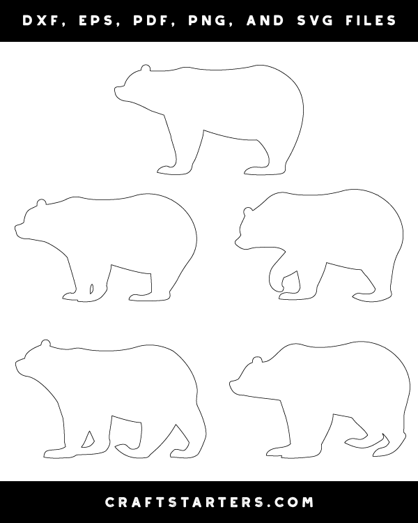 Bear Side View Patterns