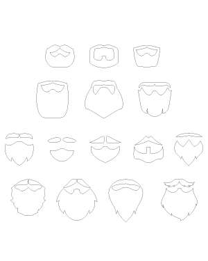 Beard And Mustache Patterns