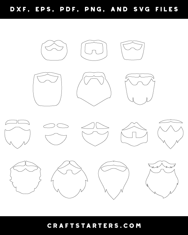 Beard And Mustache Patterns