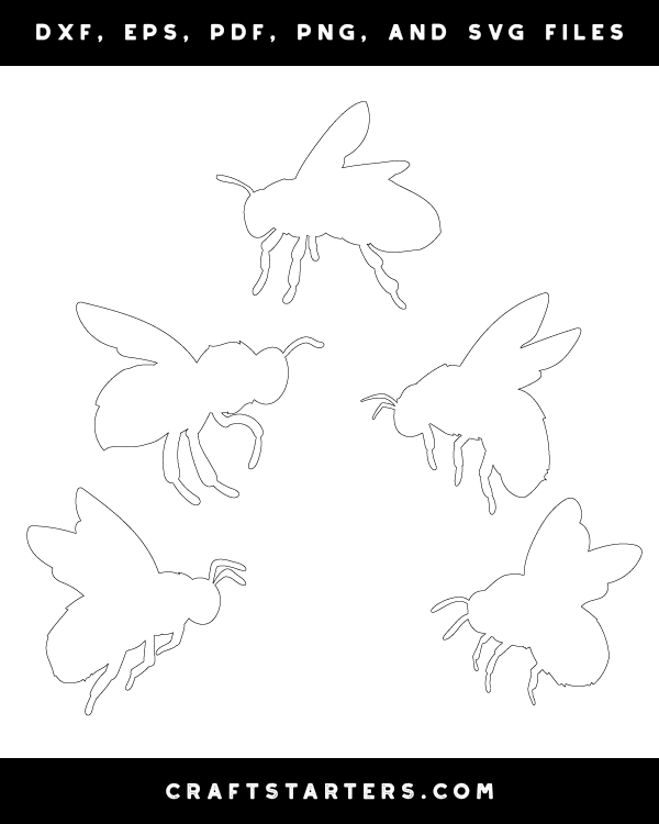 Bee Side View Patterns