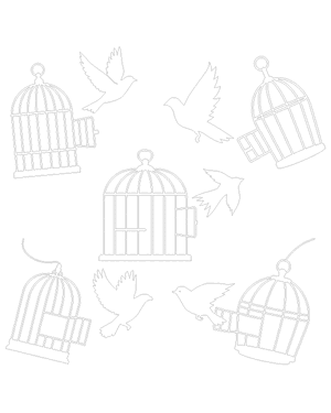 Bird Flying Out of Cage Patterns