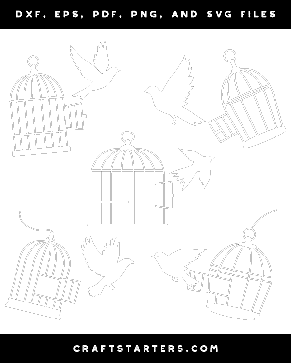 Bird Flying Out of Cage Patterns