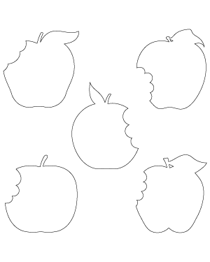 Bitten Apple Patterns