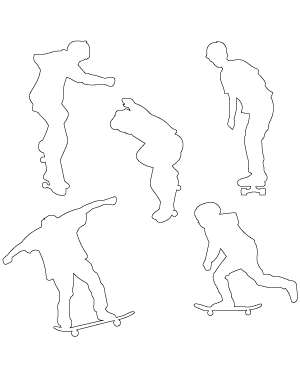 Boy Skateboarder Patterns