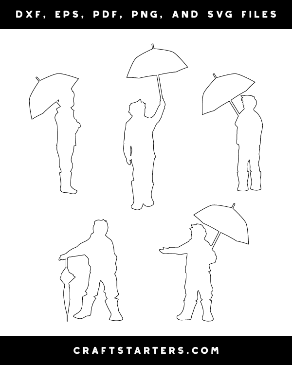 Boy With Umbrella Patterns