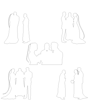 Bride and Groom In Front of Priest Patterns