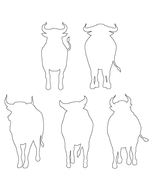 Bull Front View Patterns