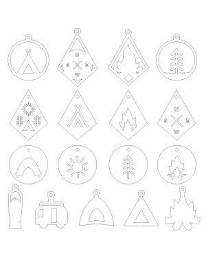 Camping Earring Patterns