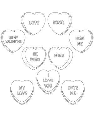 Candy Heart Patterns