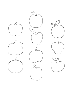 Cartoon Apple Patterns