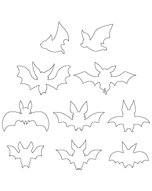 Cartoon Bat Patterns