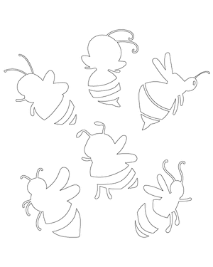 Cartoon Bee Patterns