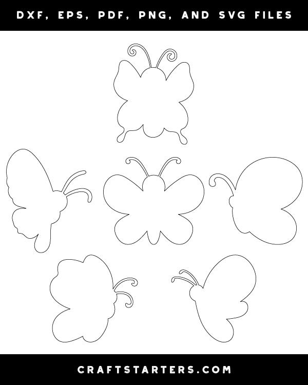 Cartoon Butterfly Patterns