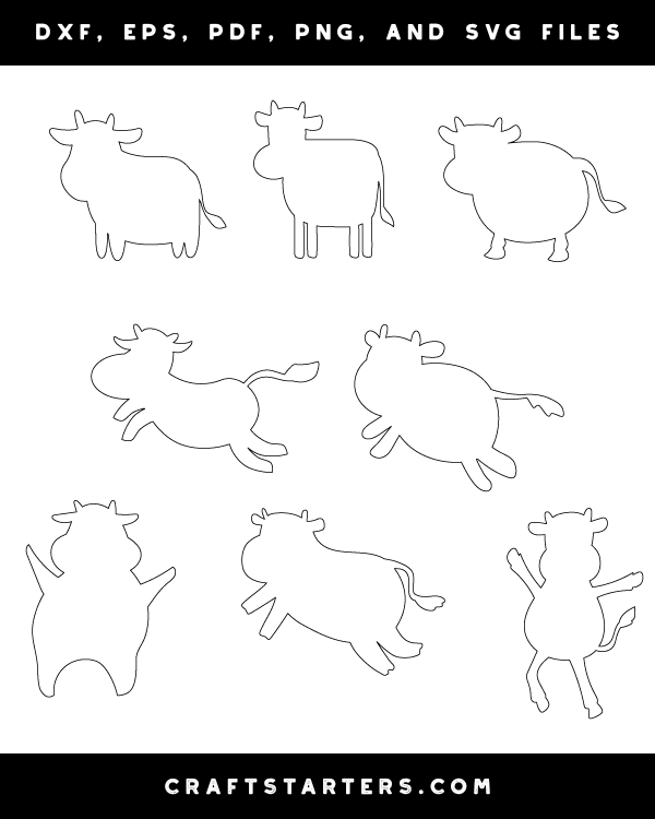 Cartoon Cow Patterns