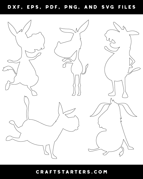 Cartoon Donkey Patterns