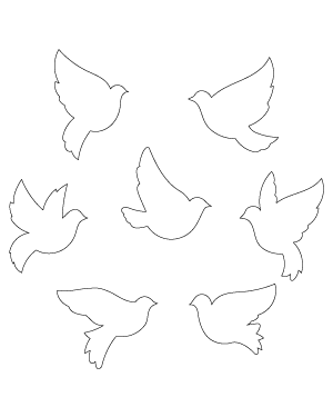 Cartoon Dove Patterns