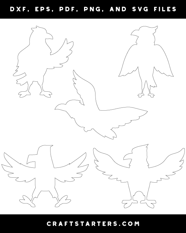 Cartoon Eagle Patterns