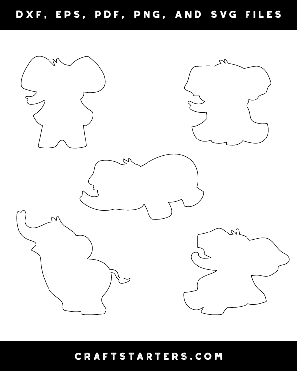 Cartoon Elephant Patterns