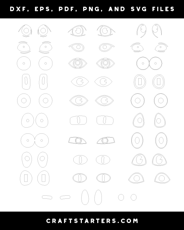 Cartoon Eyes Patterns