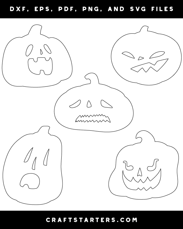 Cartoon Jack-o'-lantern Patterns