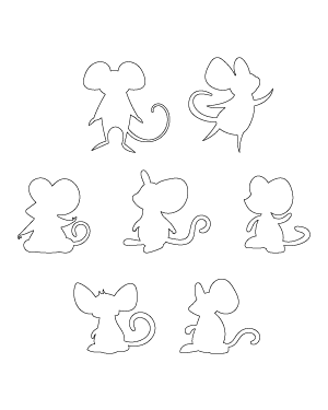 Cartoon Mouse Patterns