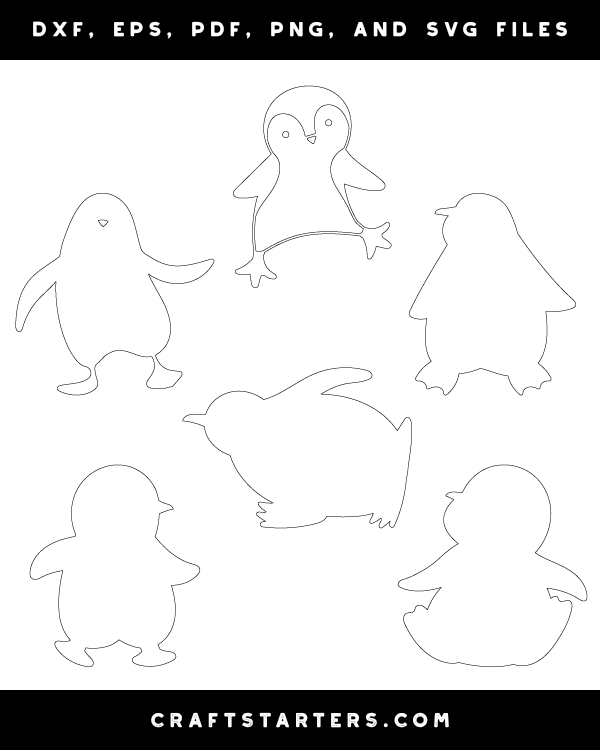 Cartoon Penguin Patterns
