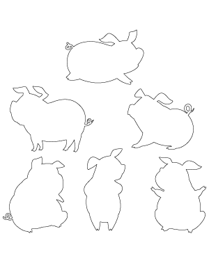 Cartoon Pig Patterns