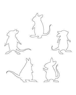 Cartoon Rat Patterns
