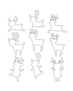 Cartoon Reindeer Patterns