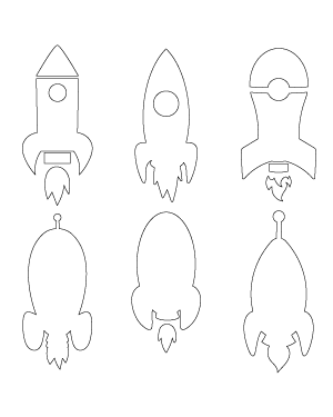 Cartoon Rocket Patterns