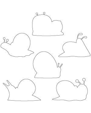 Cartoon Snail Patterns