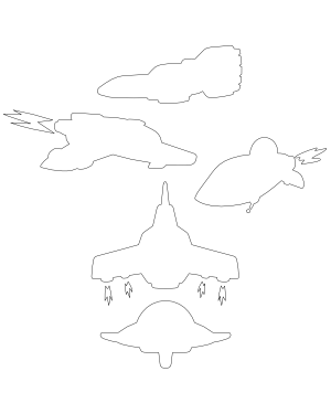 Cartoon Spaceship Patterns