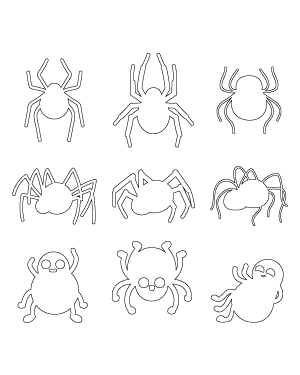 Cartoon Spider Patterns